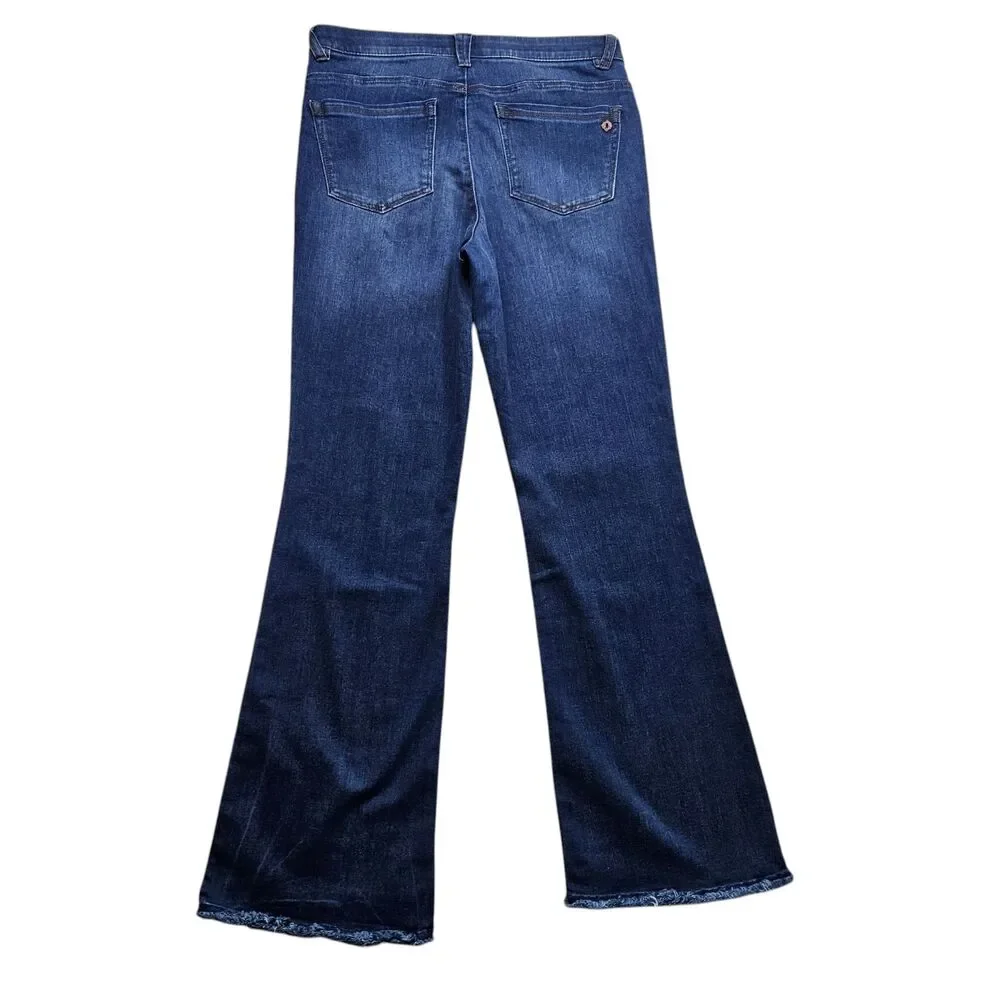Democracy Ab Technology Fray Hem Itty Bitty More Bootcut Jeans Womens 10 - Picture 7 of 11